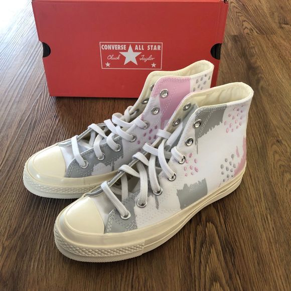 Converse Chuck Taylor All Star hi top multicolored shoes sneakers sz 8 womens - Picture 5 of 6